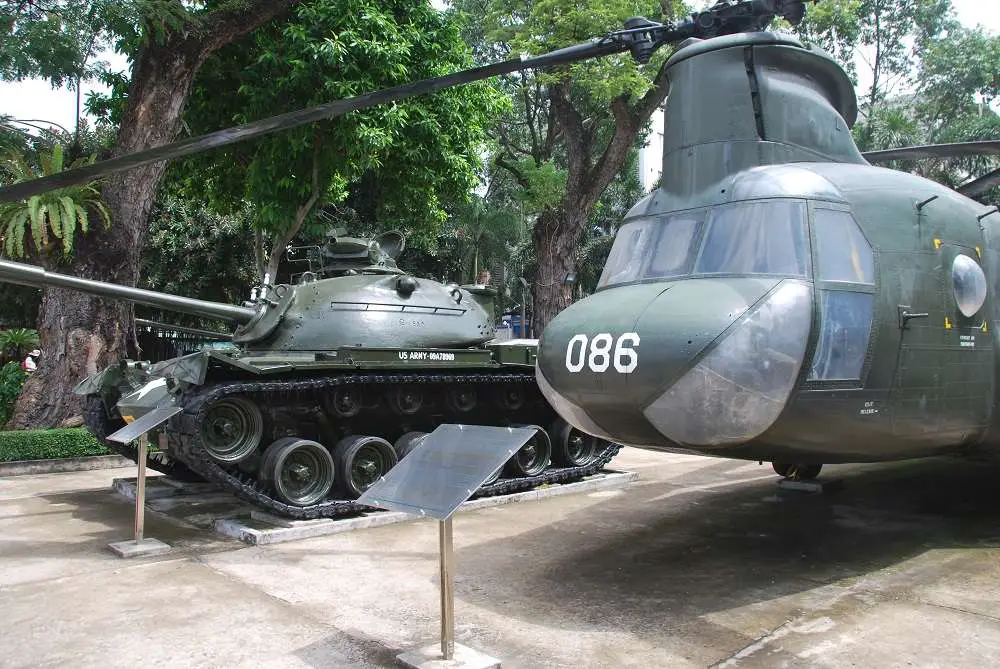 American Tanks And Choppers Vietnam